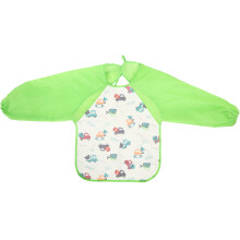 Kids Art Smock for Painting Activities Long Sleeve Waterproof Toddler Smock with Flip Pocket for Crumbs Full Coverage Waterproof Protection Machine