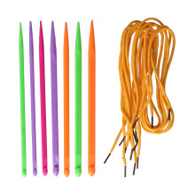 Smooth Yarn Sliding Tunisian Crochet Hooks Flexible Cable Long Crochet Hooks Beginner Friendly Multicolored Hooks Humanized Design Assorted Sizes