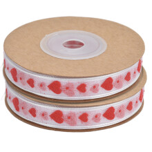 Fitas artesanais para casamento, decoração romântica, embrulho de presentes, festas, faça você mesmo, fitas em formato de coração, fitas para
