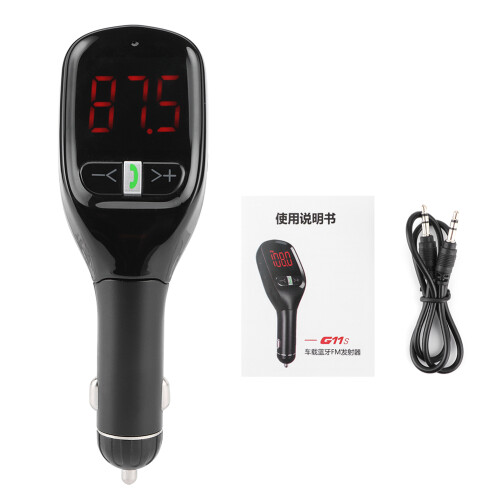 Car FM Transmitter With Bluetooth Handsfree Calling, MP3 Music Play And Multi-Function USB Socket For Enhanced Driving Experience