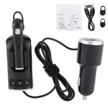 Hands Free Calling FM Radio Adapter Wireless Music Streaming Bluetooth FM Transmitter with Dual USB Charging Ports LED Display Noise Reduction
