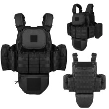 Tactical Vest Lightweight 600D Airsoft Paintball With 7 Detachable MOLLE System Pockets For Men Model01 CS Training