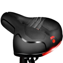 Bike Seat Hollow Breathable Memory Foam, Waterproof Saddle With Shock Absorbing Ball, Red For Exercise Road Bikes