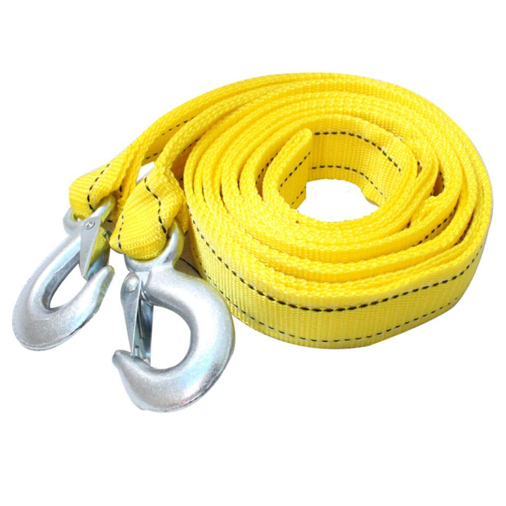 Car Tow Rope 4 Meters With 2 Hooks 5 Ton Capacity Heavy Duty Tow Strap For Cars Trucks Or Suvs 9347817787429