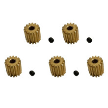 5X Metalen Motor Gear QWJ05 voor Xinlehong Hosim Q901 Q902 Q903 1/16 RC Auto Onderdelen Accessoires
