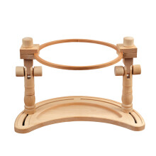 Suporte de bordado com altura ajustável, suporte giratório para bastidor de bordado com design ergonômico e interface oculta, suporta rotação de