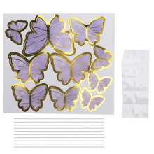 Wedding Party Supplies Butterfly Cupcake Topper Set, 3D Waterproof Cupcake Picks With Sweet Atmosphere Design For Birthday Party Cake Decorations
