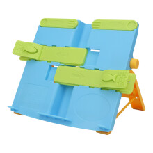 Portable Bookstand for Cookbooks and Music Sheets, Hands Free Reading Multi-use Stand with Adjustable Height and Angle, Foldable Non-slip Book Holder