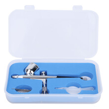 Set aerografo versatile con alimentazione a gravità modello T130 con ugello da 0,3 mm per pittura di viso e corpo, decorazione di torte, pressione