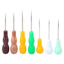 Stitching Sewing Awl For Leather Craft, Wooden Handle Scratch Awl Precision Hole Punch Tool For DIY Handmade Projects, Durable Leather Punch Hole