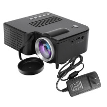 Teilgeoir Beag Inaistrithe le Fuaim Steirió 3D, Bolgán LED Saol Fadtéarmach Tacaíocht Wi-Fi Teilgeoir Lasmuigh le Ceartú Native1080P agus