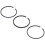 Segment de piston 0.48/0.67 titane 80mm, 5.5KW 1