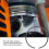 Segment de piston 0.48/0.67 titane 80mm, 5.5KW 5