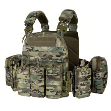 Tactical Vest Quick Release For Men, Adjustable Lightweight Combat Vest, Breathable For Airsoft And Paintball Training 04