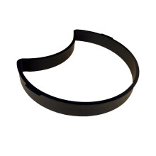 Crescent Shape Concrete Paving Mold Black DIY Reusable Garden Stepping Stone Mold For Lawn Path