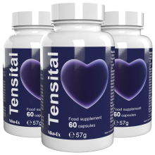 TENSITAL BLUE - 180 kapslí (balení po 3 ks) - švýcarská receptura - 22 vitamínů a minerálů - rostlinný komplex