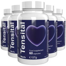TENSITAL BLUE - 300 kapslí (balení po 5 ks) - švýcarská receptura - 22 vitamínů a minerálů - profesionální velikost