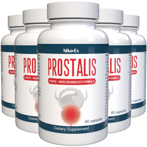 Prostalis Forte - Maca, L-Αργινίνη & Ψευδάργυρος - 300 Κάψουλες (5 τμχ)