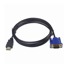 Monitor Conversion Cable 6 Ft 1.8m Length HD To VGA Male Cable HD15 Port To VGA/RCA For PC TV Display 1Pcs