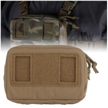 Folding Navigation Board Pouch MOLLE System Compatible, Double Zipper, Dustproof Outdoor Gear For Paintball Accessories