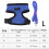 Chicken Harness Adjustable Buckle Fit with Leash for Poultry Walking Training Blue Size L 4