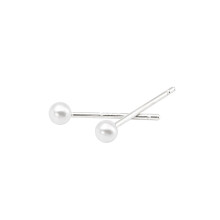 Elegantes pendientes de perlas de agua dulce de alto brillo, diseño cómodo, para uso diario, regalo perfecto, hipoalergénicos, metal de calidad