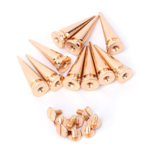 Adjustable Installation Of Fashion Statement Screw Back Studs, Rust Resistant Zinc Alloy Rivets For DIY Crafts And Cosplay Attire