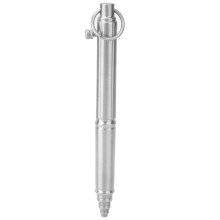 Stylo tactique à clip de poche, stylo à bille à mécanisme à verrou, construction en acier inoxydable, brise-verre, rechargeable avec encre de
