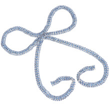 Corrente brilhante com strass, acabamento em strass de cristal, resistente, durável e atraente. Corte em qualquer comprimento para colar, costurar