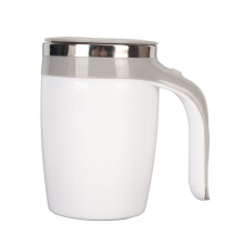 Caneca giratória fofa para misturar, caneca automexível para café, chá e chocolate quente, caneca de viagem à prova de vazamentos com tampa