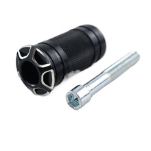 Shift Gear Lever CNC Aluminum AntiSkid Shock Absorption Foot Pegs for Harley Sportster XL 1200 883 Touring Dyna Softail Black