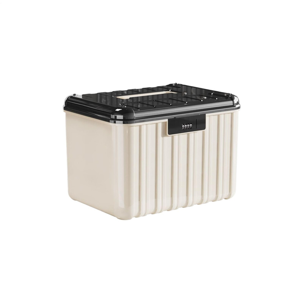 Lockable Medicine Box 9.84Inch Pp Plastic Medicine Safe With 4Digit Combination Lock For Home Office Outdoors 9347817788341
