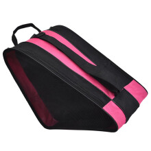Portable Roller Skate Bag Breathable Oxford Cloth Skates Holder For Adults Pink Handle Carry Case