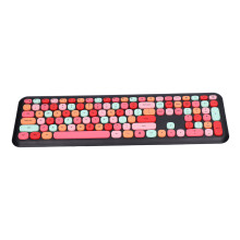 Kabelloses Retro-Tastatur-Maus-Set 2,4 G Mehrfarben Leise