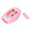 Wireless Keyboard Mouse Combo 2.4G Pink, 1200 DPI, Multi-Color 5