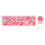 Wireless Keyboard Mouse Combo 2.4G Pink, 1200 DPI, Multi-Color 2