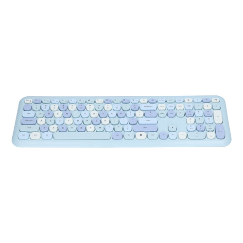 Wireless Retro Multi-Color Keyboard & Mouse Combo, 1200 DPI, Blue 1