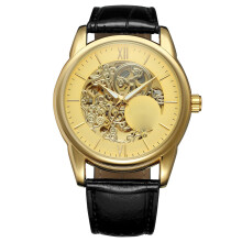 Men's Fashion Watch with Stereo Skeleton Self-Wind Watch Luxury Dress Classic Swiss Style Automatic Mechanical Wristwatch Featuring High Quality Movem