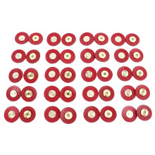 Leather Magnetic Closure Clips for Sewing Crafts, Durable Red Silk Felt Material, Multipurpose Snap Fasteners for Handbags Wallets DIY Accessories,