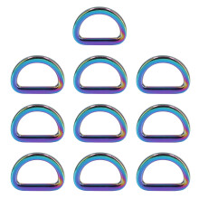 D-Ring-Verschlüsse für Lederarbeiten, korrosionsbeständiger D-Ring aus Metall mit glänzender Oberfläche für DIY-Bastelprojekte, robuste