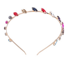 Vintage hårbøyle med strass-aksenter, glitrende design, elegant pannebånd, høy kvalitet, tøybart metallhårbånd til bryllupsfester