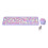 Wireless Retro Multi-Color Keyboard & Mouse Combo, 1200 DPI, Purple 1