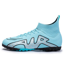 (CK15-D-Blue, 41) Men's Soccer Shoes Children Football Boots TF/FG Outdoor Grass Proffesional Anti-Slip Soccer Shoes New Arrival 2022 Sneakers