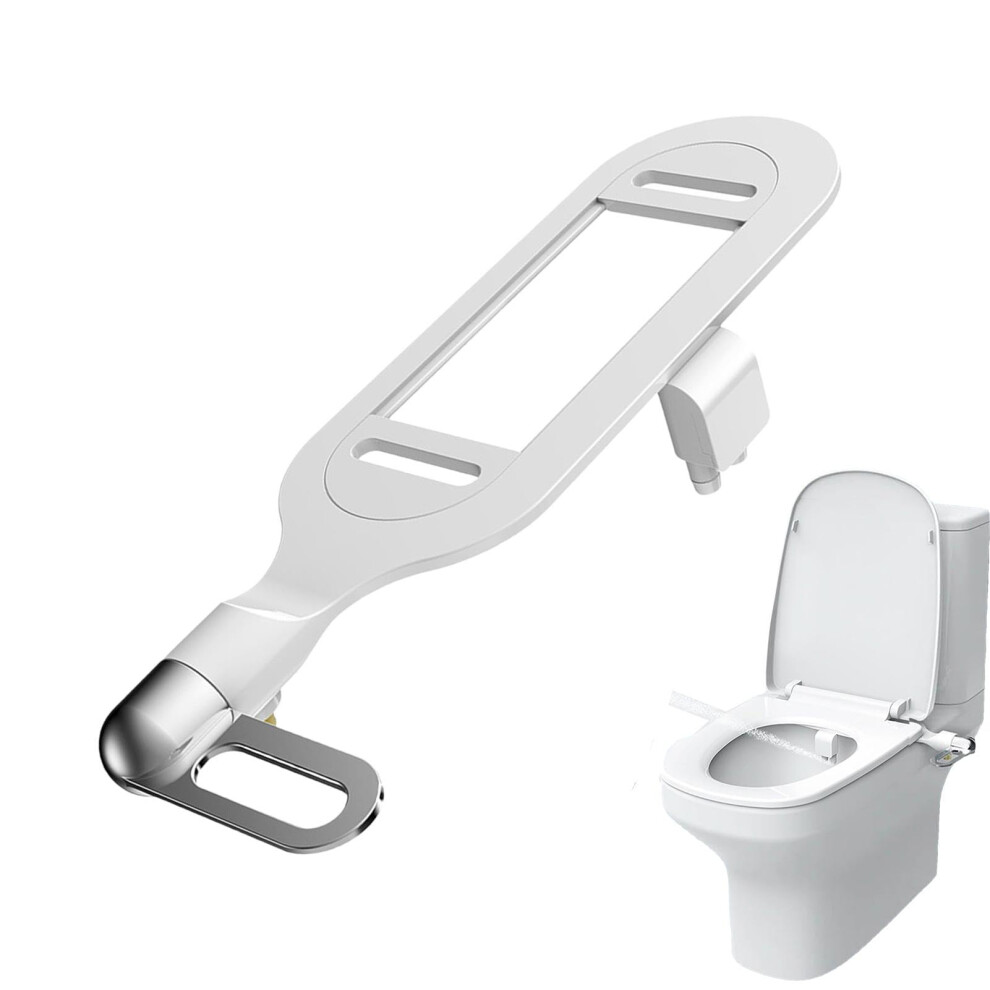 Smart Toilet Seat Flusher Nonelectric Bidet Attachment Selfcleaning Adjustable Water Pressure For Standard Toilets 9187378561119
