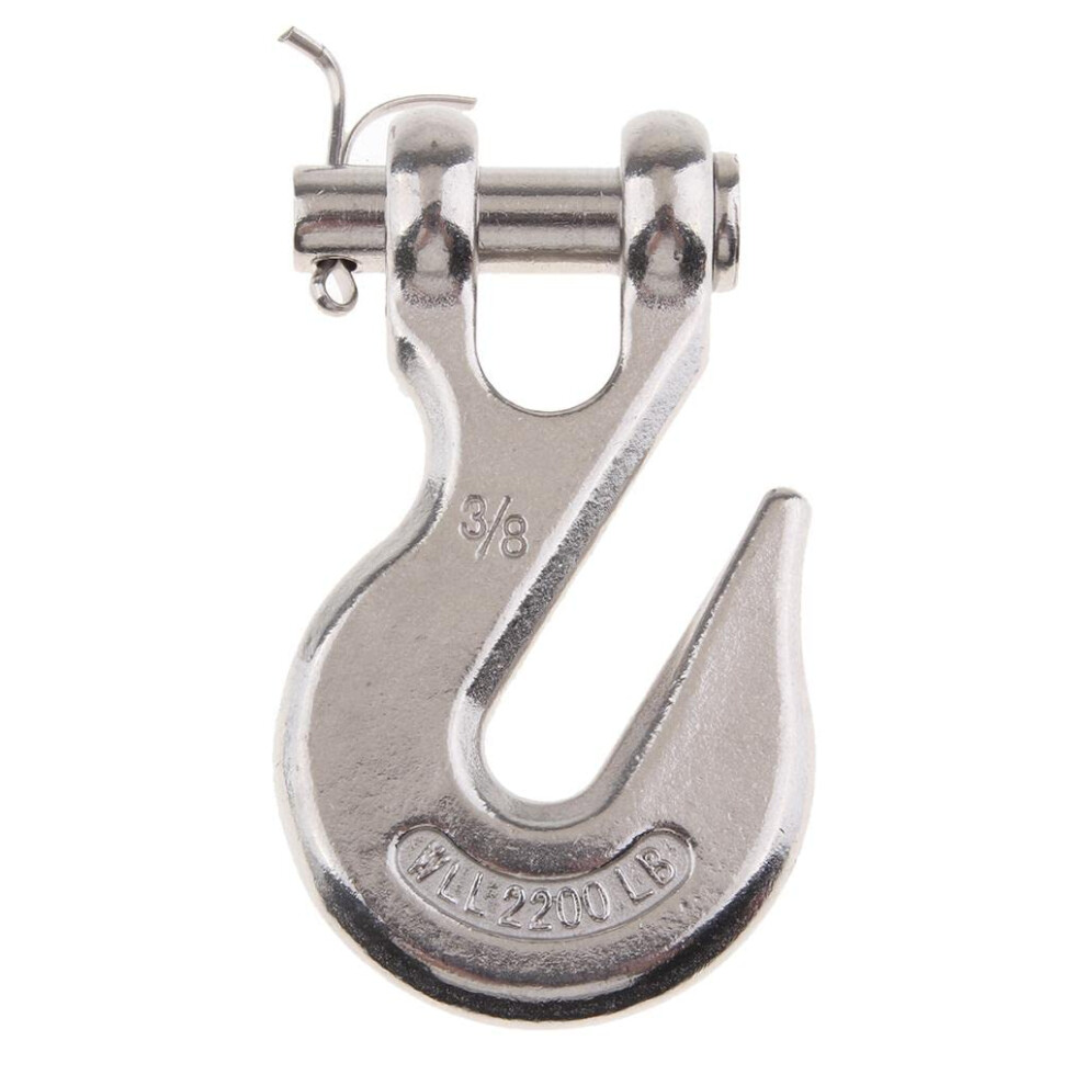 316 Stainless Steel Clevis Grab Hook For 3/8" Rigging And Tow Winch Equipment, Heavy Duty, Durable Design 9199774194310