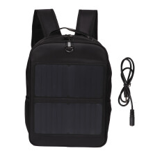 Zaino caricabatterie solare portatile impermeabile e pieghevole con pannello solare ad alta conversione fotoelettrica e uscita USB standard per