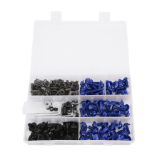 Motorkuipboutenset, windschermschroeven, aluminium bevestigingsmaterialen, kuipbouten, moeren, clips, montageset, ringen, moeren, schroeven
