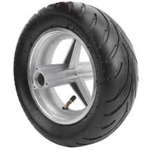 Rubber Material Mini Motorcycle Tyre, 110/50-6.5 Inches Easy to Install Rear Wheel with Non-Slip Patterns, High Quality Metal Steel Alloy Rim for