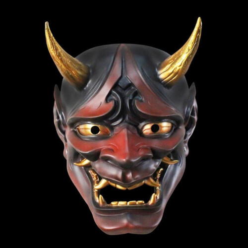 Μάσκα Samurai Oni, Ιαπωνικό Hannya Horror Cosplay Prajna Ghostface Σιλικόνης Αποστράγγιση Ταχείας 2