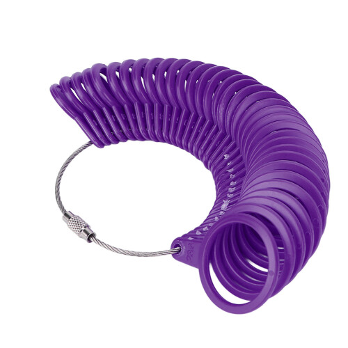 Professional Ring Measurer Ring Sizer Finger Size Measure Tool Accurate Measurement Smooth Edge Design Durable Plastic Tool Set Reusable Ring Sizing K